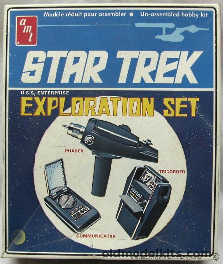 AMT 1/1 Star Trek Exploration Set / Phaser / Tricorder / Communicator - (USS Enterprise ), S958 plastic model kit